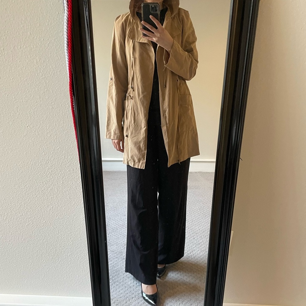 Lightweight hooded duster